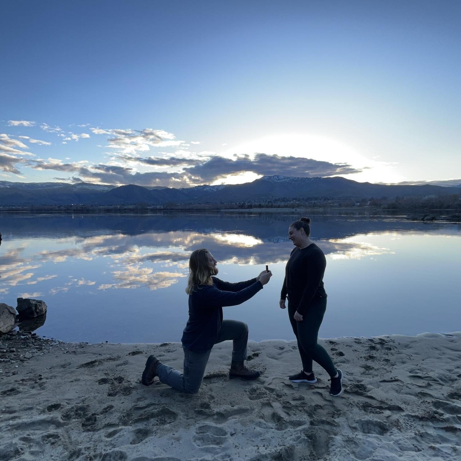 February 22, 2024 - Josh proposed at little beach