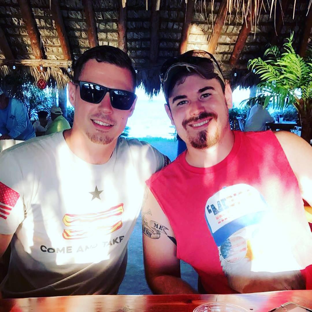 Ricky and Caleb on his road trip to Texas