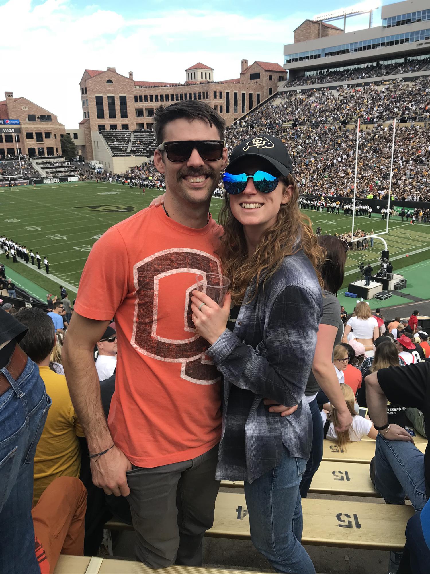 CU vs OU football game at Folsom Field