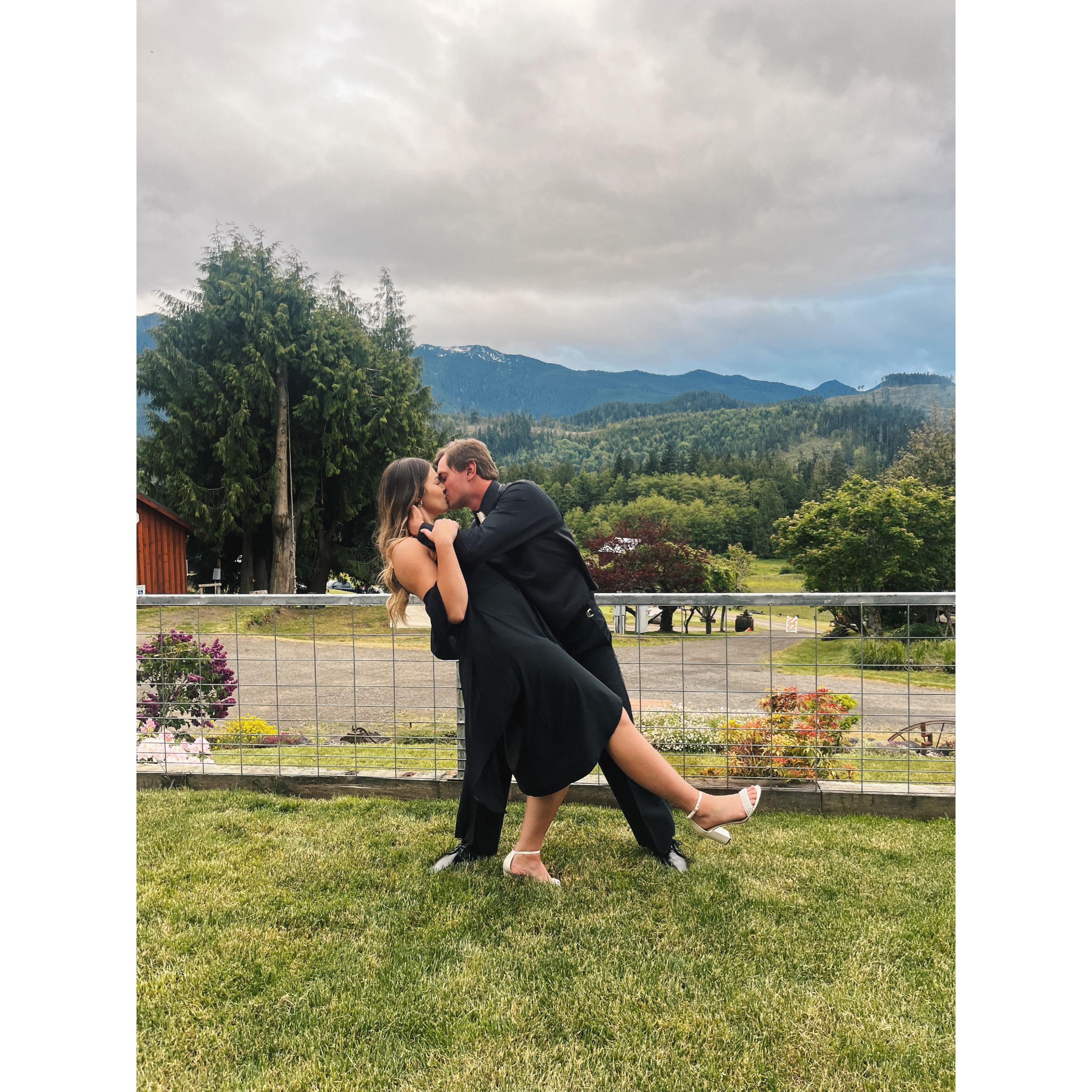 First wedding together in PA, WA.