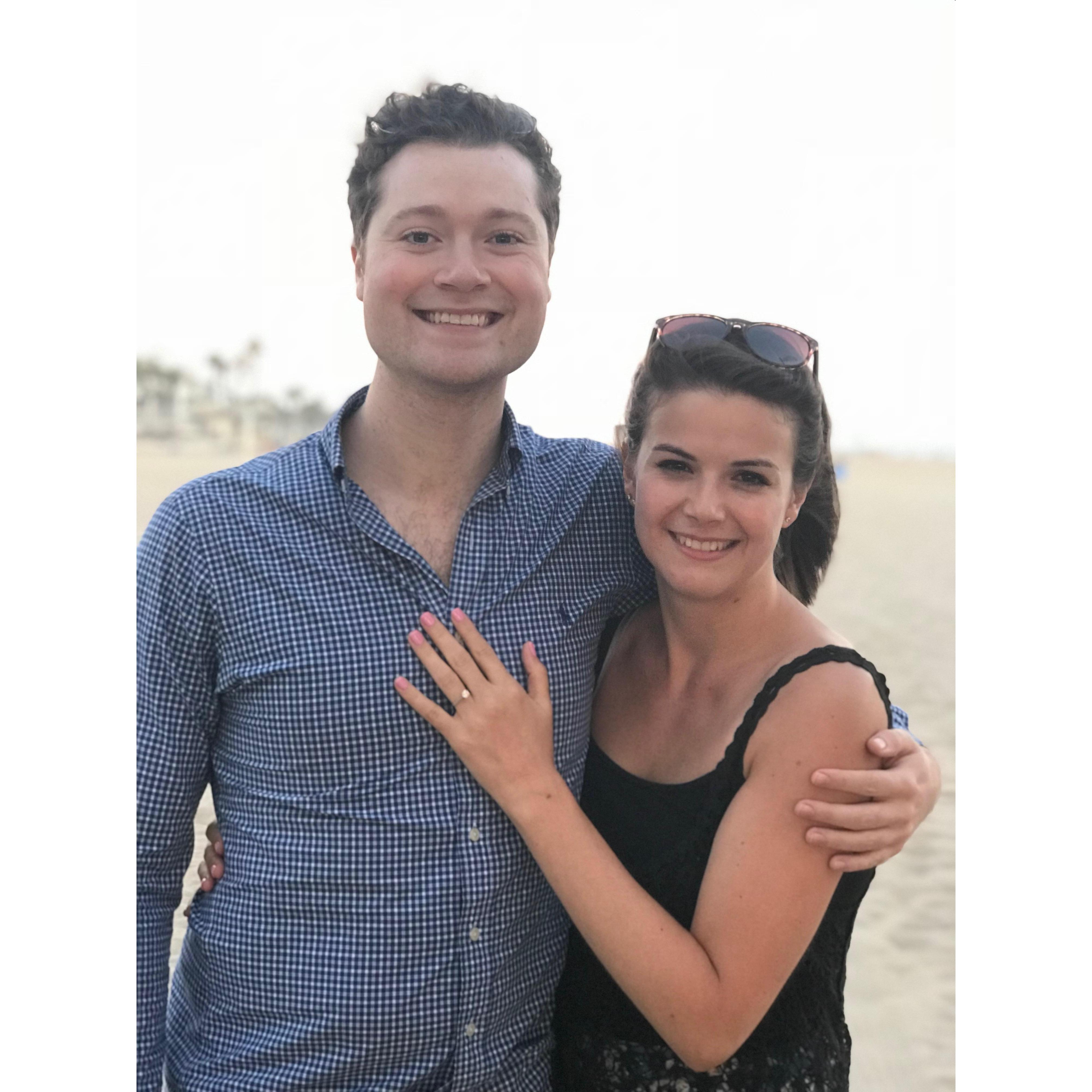 Photo cred goes to Patrick's talented sister Laura. This was taken when we were barely engaged a week and visiting LA for a wedding!
