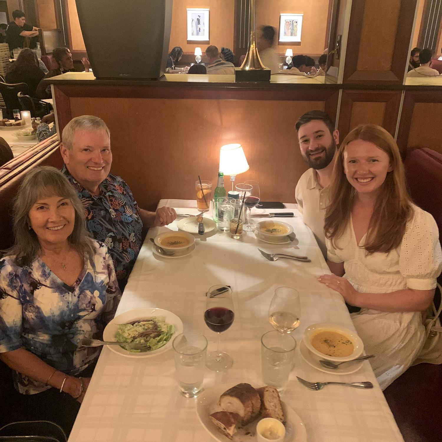 Engagement celebration with Cormac's Dad and Cleo!