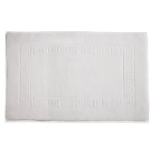 Linum Home Textiles Greek Key Bath Mat in White