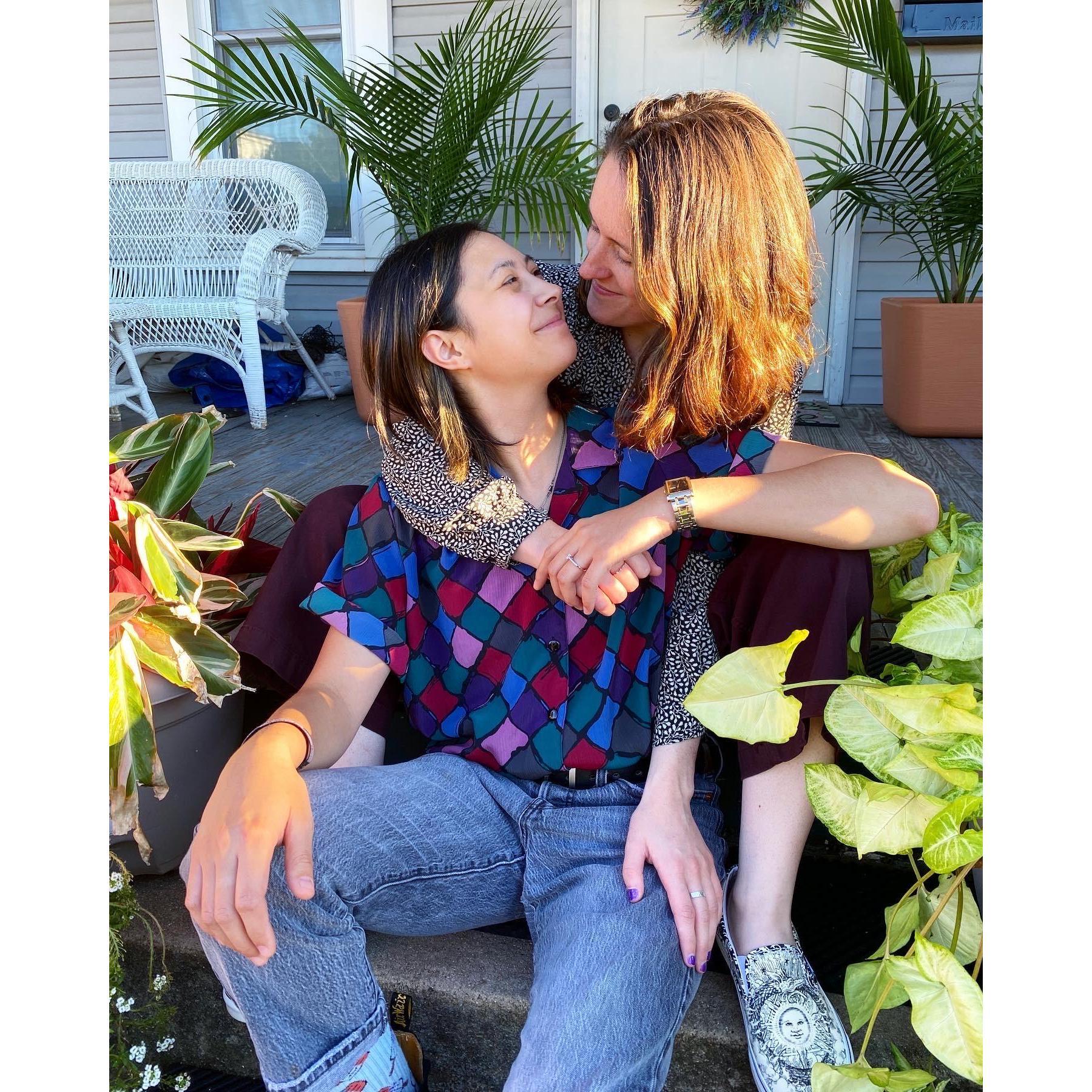 This was the day after Katy had proposed to Katie. We were so happy!