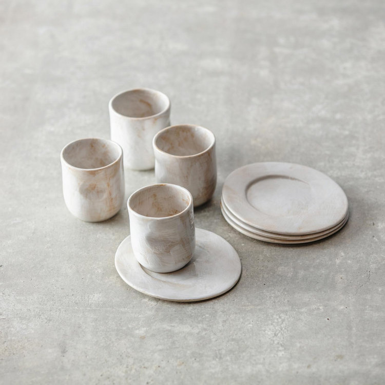 Fortessa, Cloud Terre Estela Coffee Cup, Set of 4 | Zola