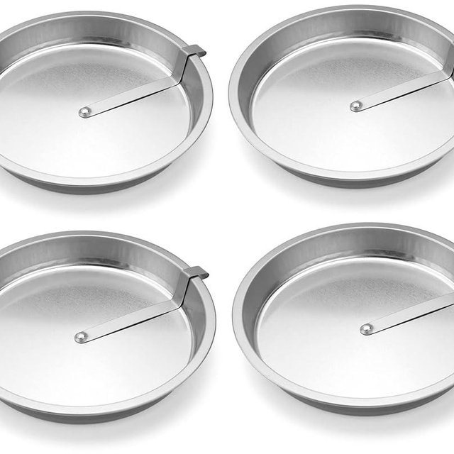Roe & Moe 9" Easy Out Quick Release Tart, Quiche, Pie and Cake Pan - Set of 4