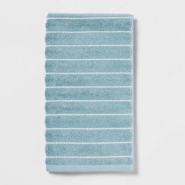 Performance Plus Bath Towel Aqua Striped - Threshold™