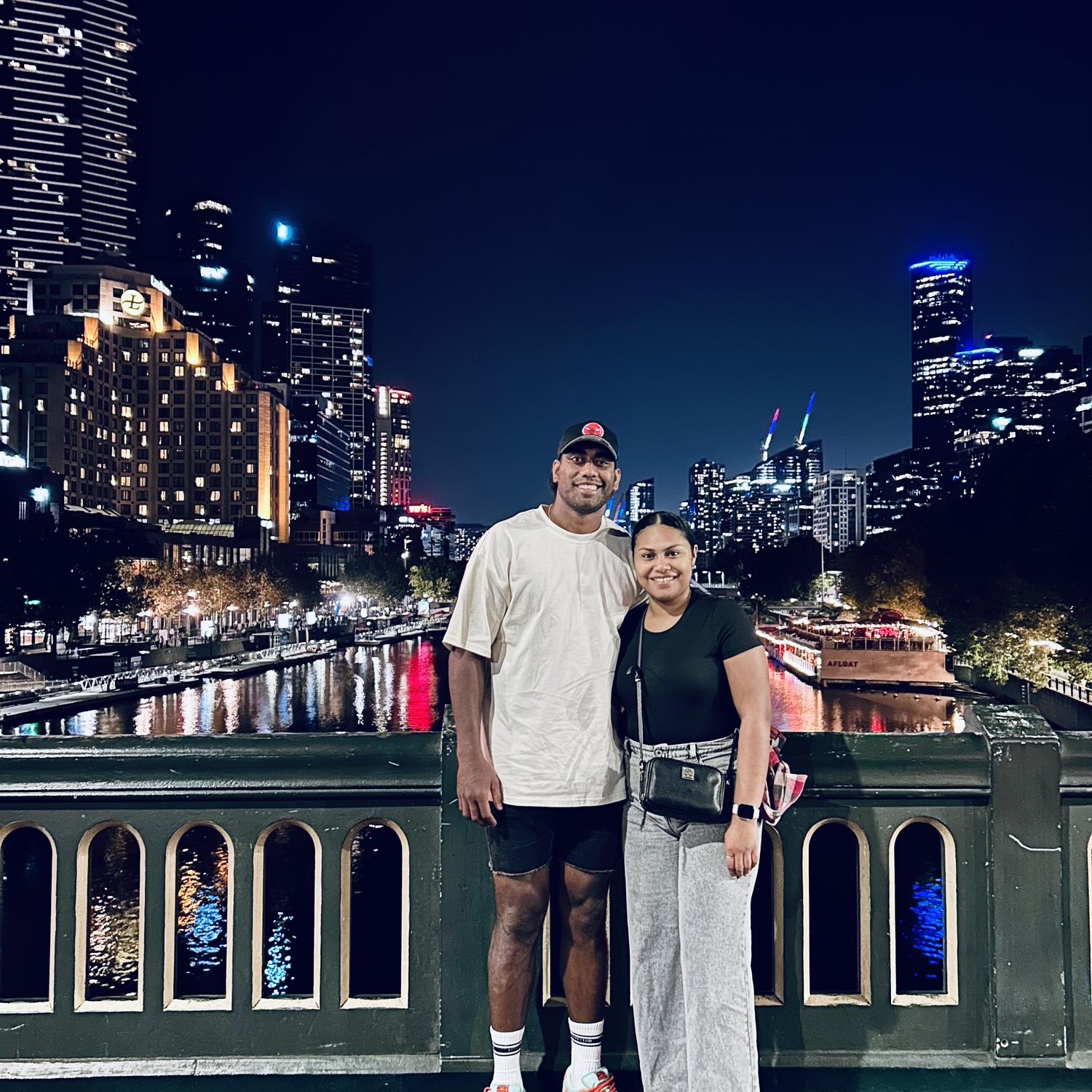 Our first overseas trip together in Melbourne