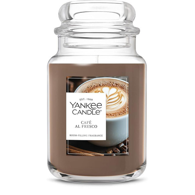 Yankee Candle Café Al Fresco Scented Candle, 22oz Large Jar with up to 150 Hour Burn Time, Great for Gifting