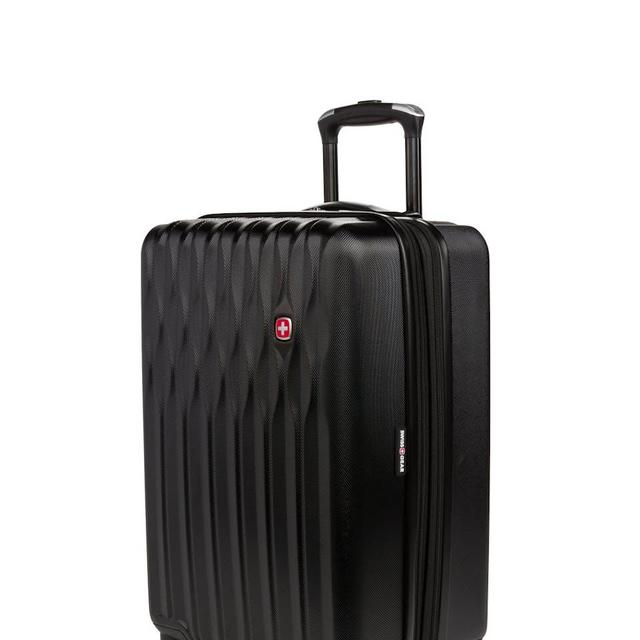 Swissgear 8018 20" Expandable Carry On Spinner Luggage - Black