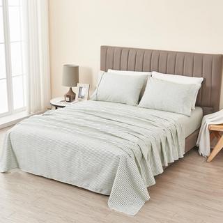 Evette Striped 4-Piece Sheet Set