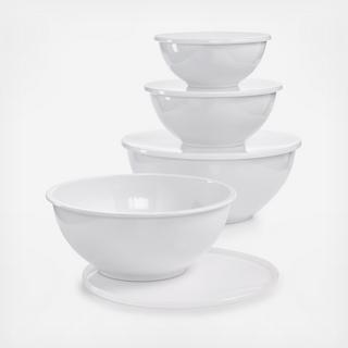 Martha Stewart Collection - 8-Piece Melamine Bowl & Lid Set