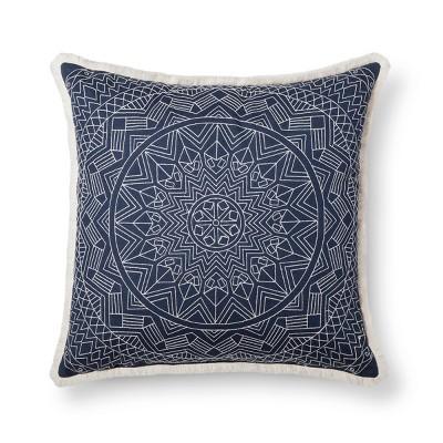 Blue Metallic Oversized Throw Pillow - Threshold™
