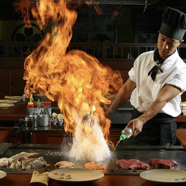 Hibachi Dinner while on Honeymoon