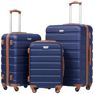 CoolifeLuggage: US COOLIFE Luggage 3 Piece Set Suitcase Spinner Hardshell Lightweight TSA Lock YD13