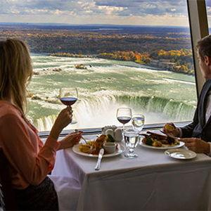 First Fancy Dinner as Husband and Wife in Niagara Falls