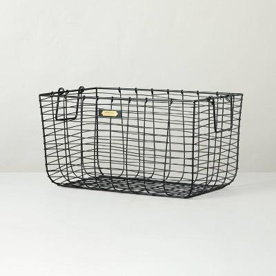 Wire Storage Basket Black - Hearth & Hand™ with Magnolia