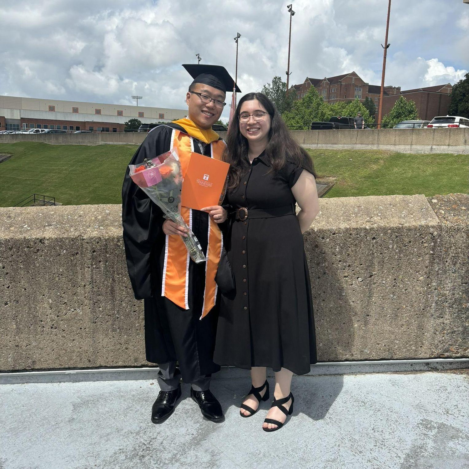 David's Master's graduation