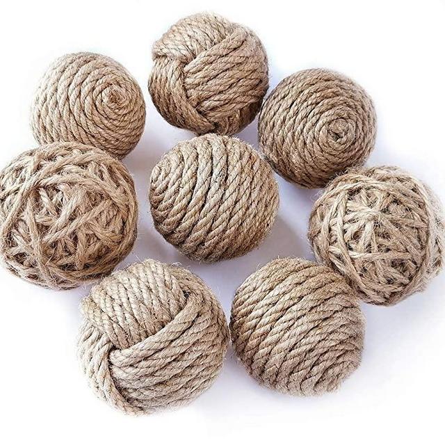Elkpruu Orbs Decorative Balls Set of 8 for Bowls, Perfect Decorative Balls of Vase Filler for Farmehouse Christmas Ornaments 2020