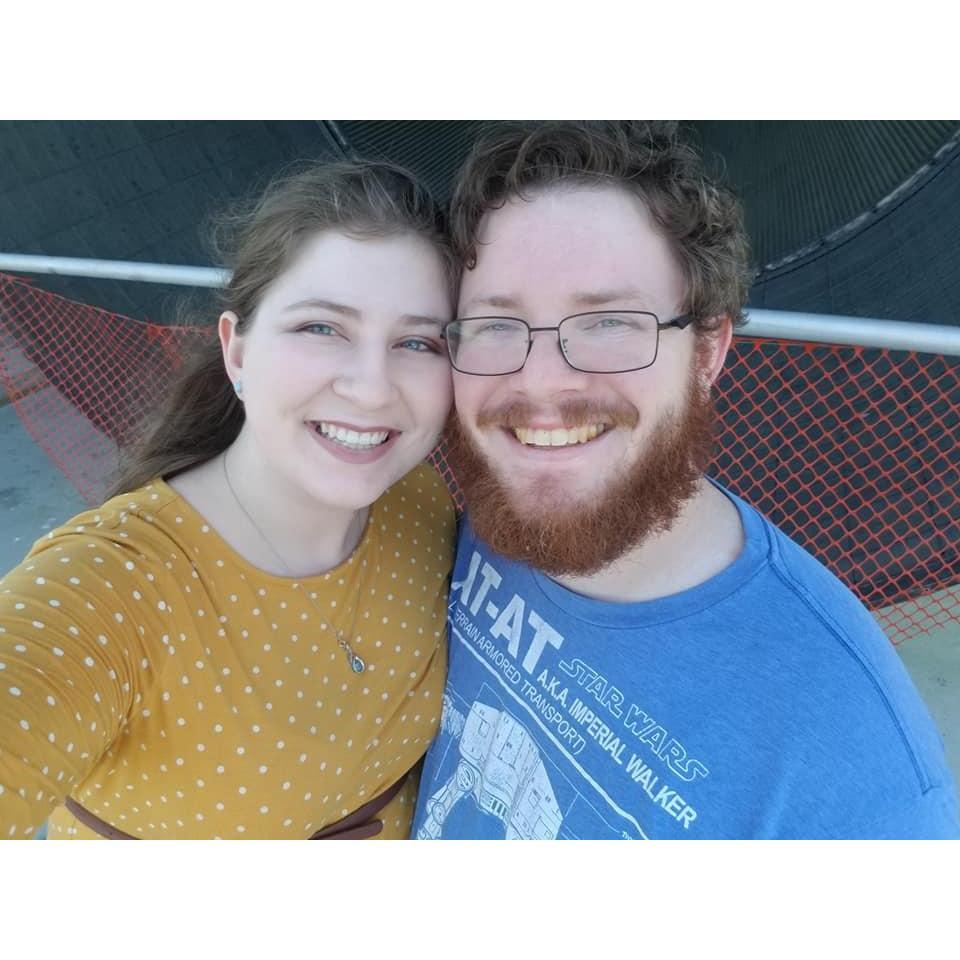 At the NASA Engine Testing Center Mississippi, a day after Pete proposed, April 26 2019