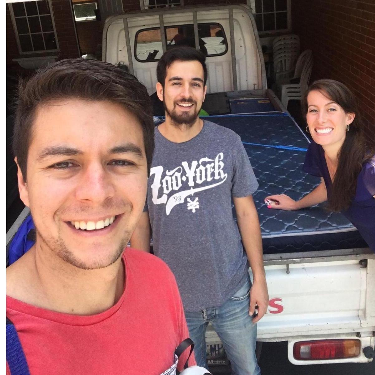 Moving day for our first apartment together in Guatemala City.