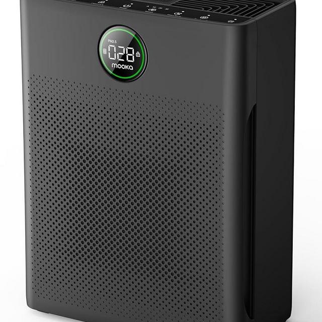 Air Purifiers for Home Large Room up to 2200sq.ft, MOOKA Air purifier for Home Pets with Washable Filter, PM 2.5 Display Air Quality Sensor Air Cleaner for Bedroom, Dorm room, Pets, Office, PR1