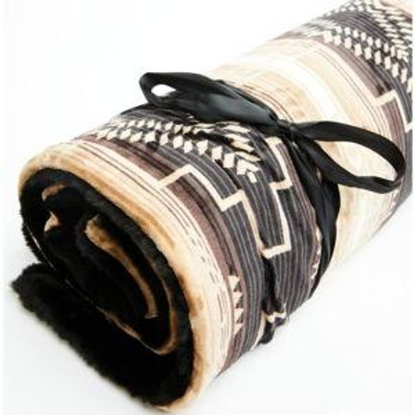 Boot Barn Silverton Southwestern Print Faux Fur Blanket