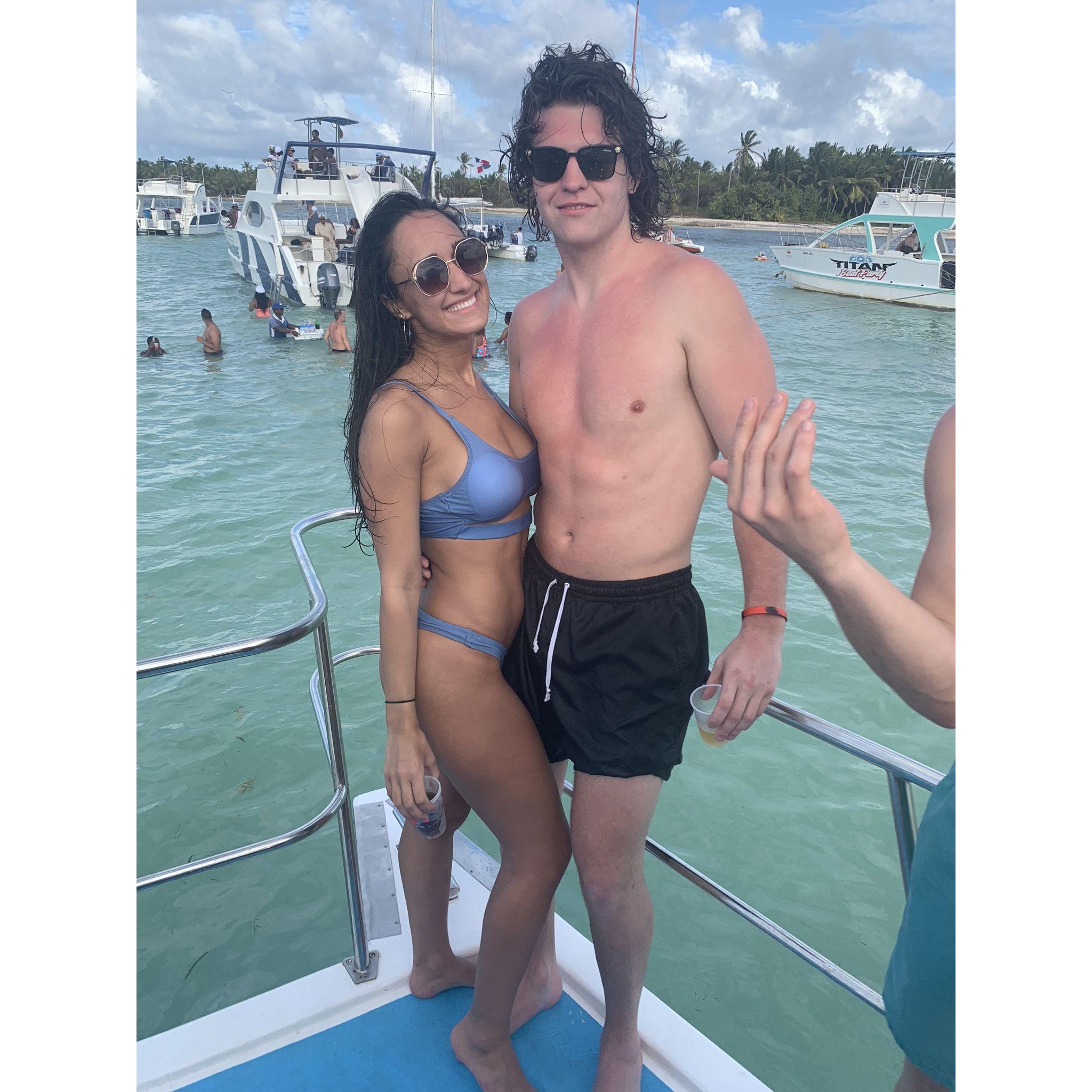 The first vacation out of the country together, when we started dating in Punta Cana, DR 2019