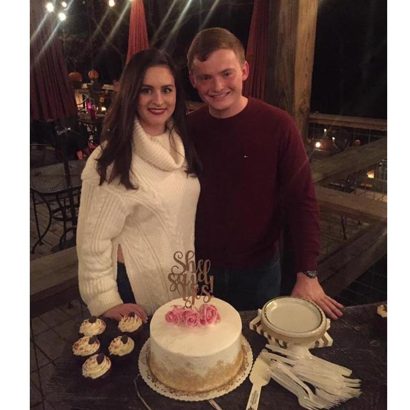 Celebrating at our official engagement party