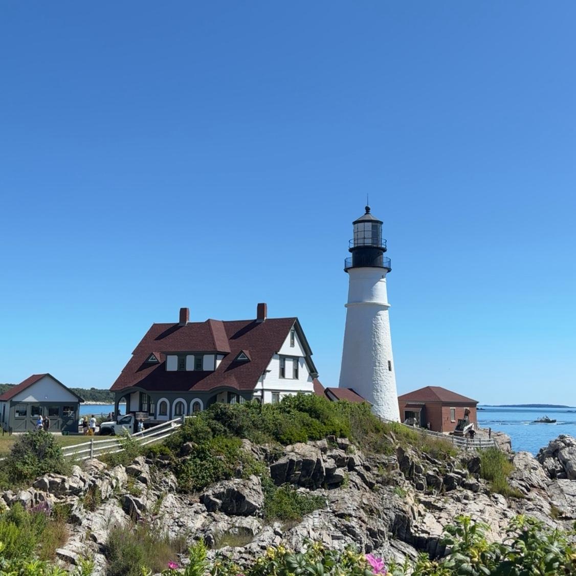 Our vacation that turned engagement trip. 

Portland, ME