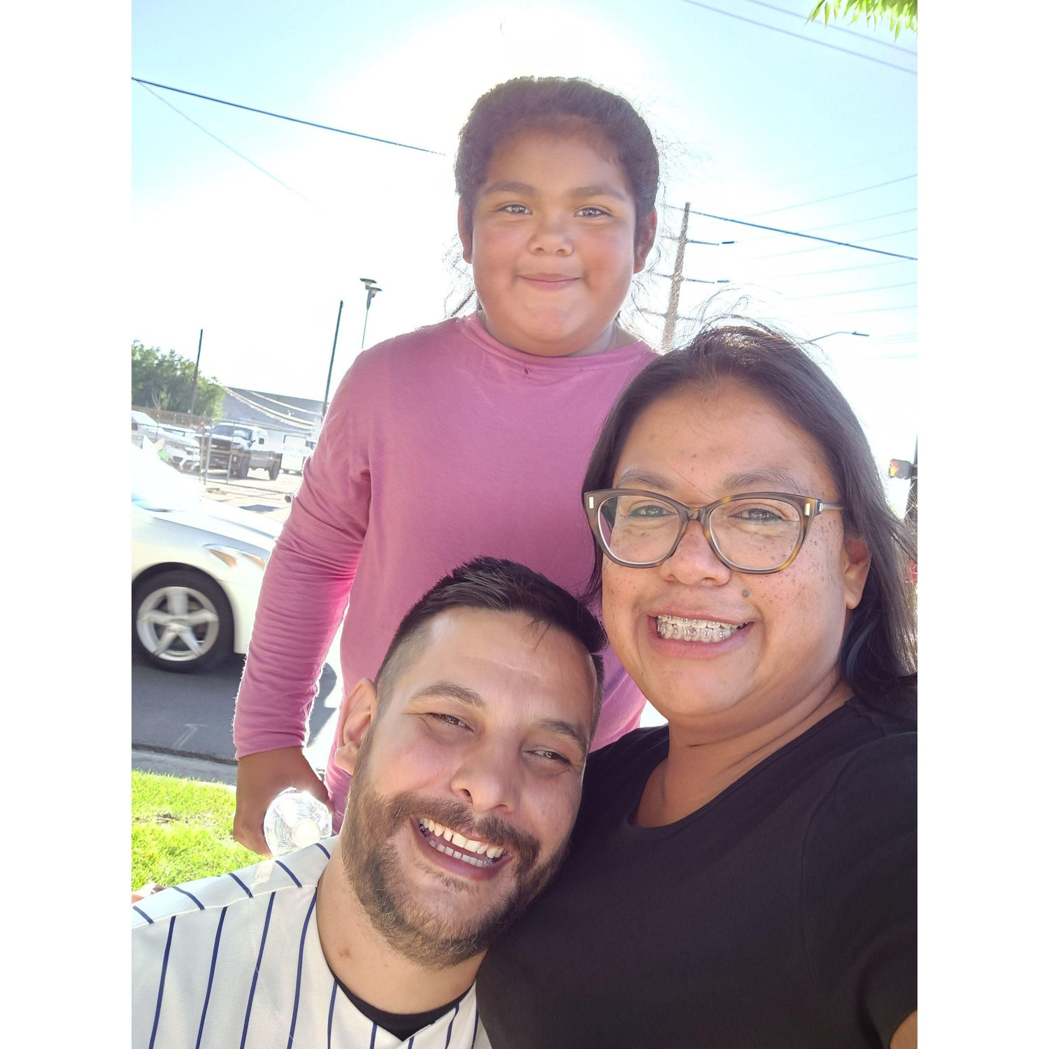 Our 1st Bees game as a family.