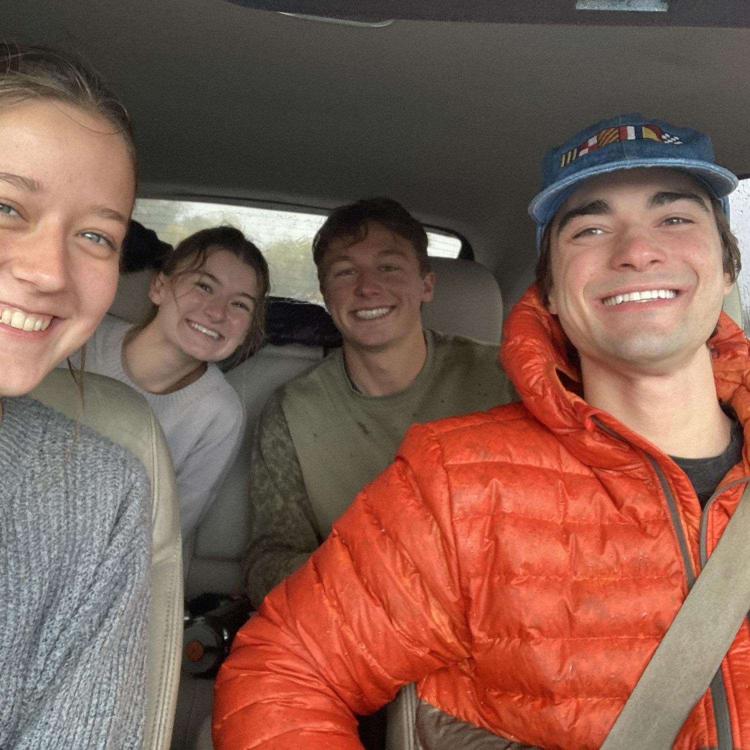 A rainy pumpkin patch date with our friends Allie and Stew.