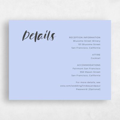 Periwinkle, Blue Wedding Enclosure - Lyons