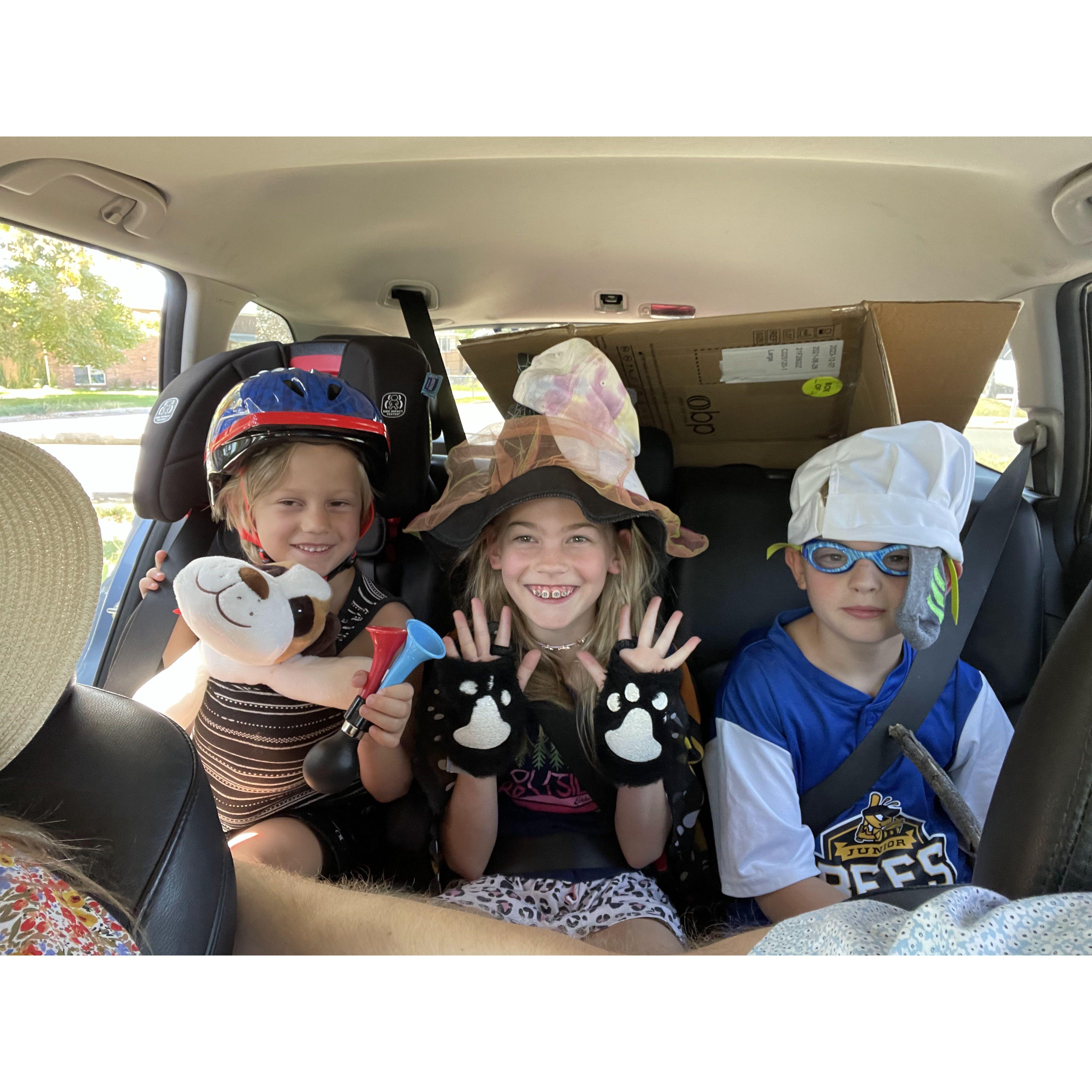 I think I convinced the kids and Adam to dress up silly to go do errands, then I didn't go with them...