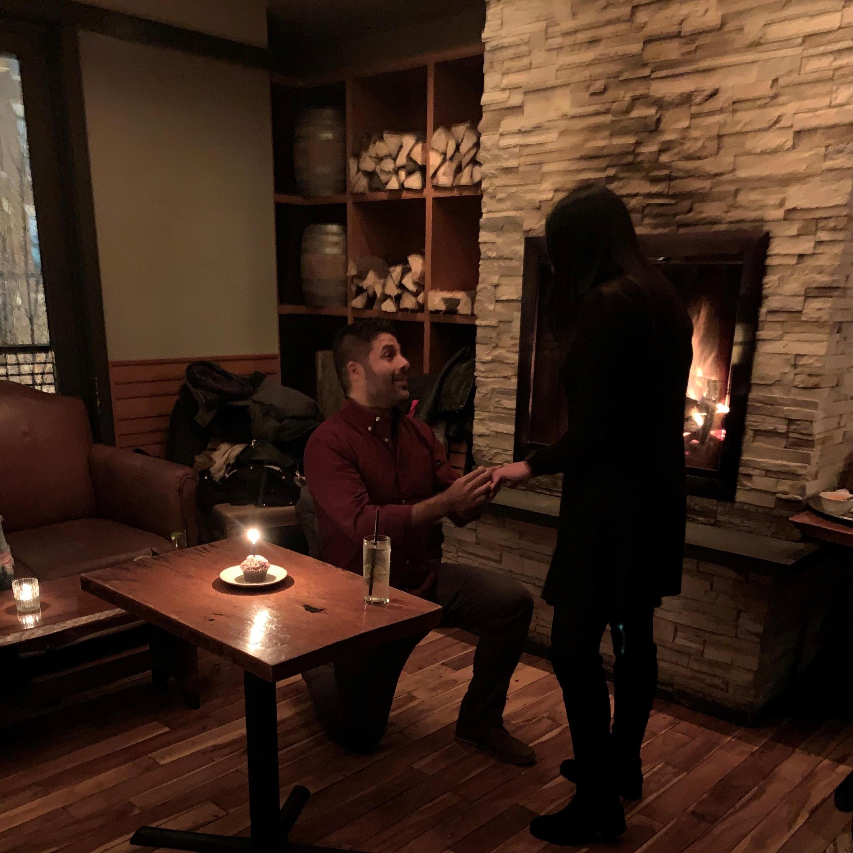 When she said "Yes"!