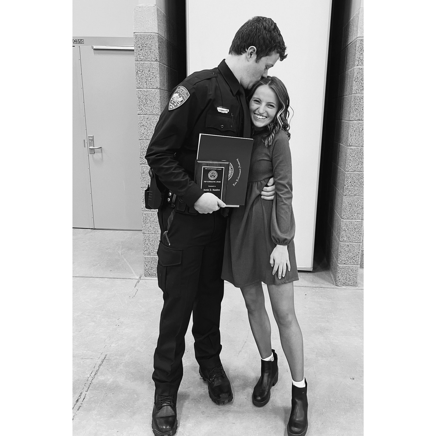 Austin's graduation from police academy in Des Moines!