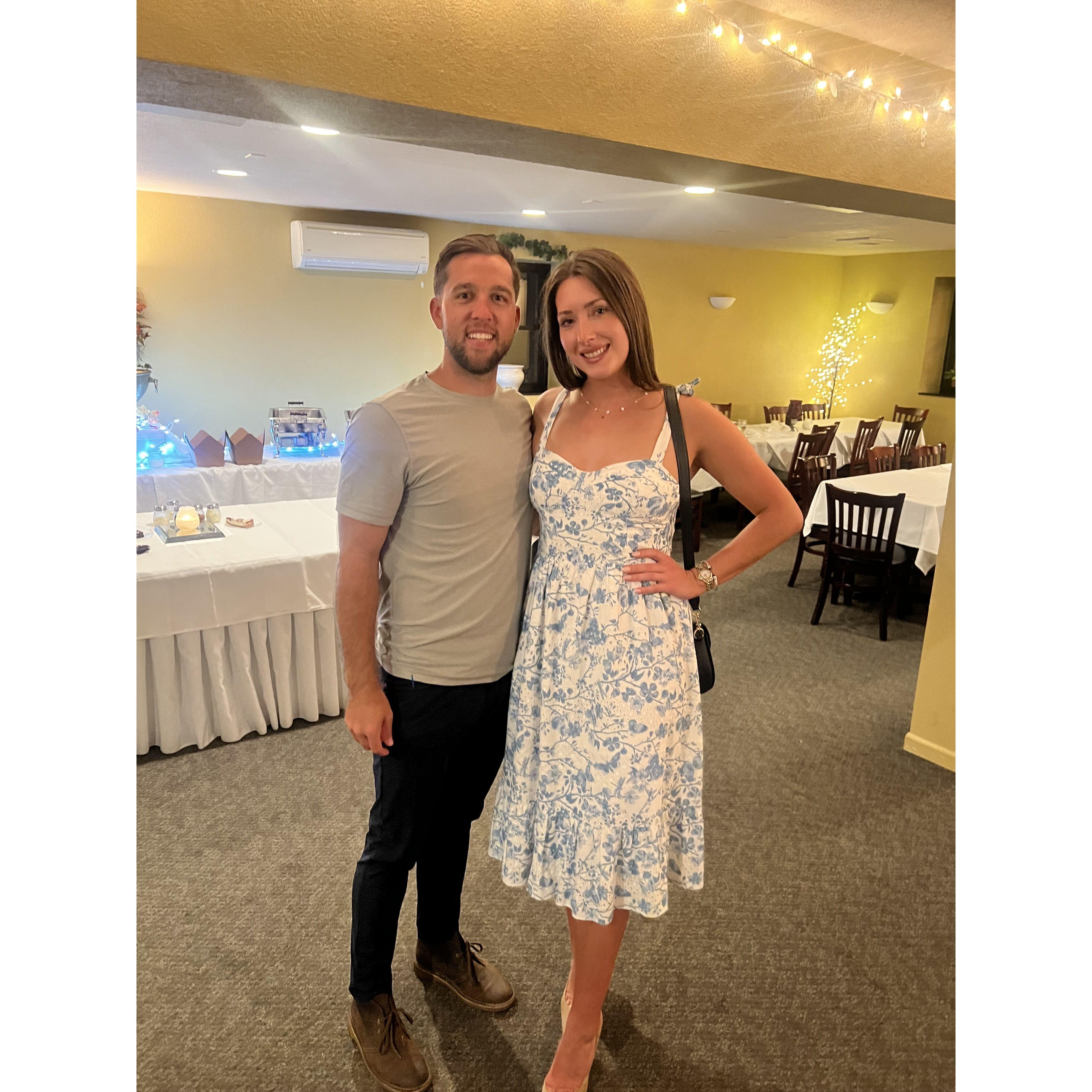 Sarah and Zach's rehearsal dinner.