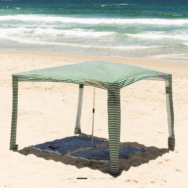 COOLCABANA 5 - Green Pinstripes / Large - 64ft²