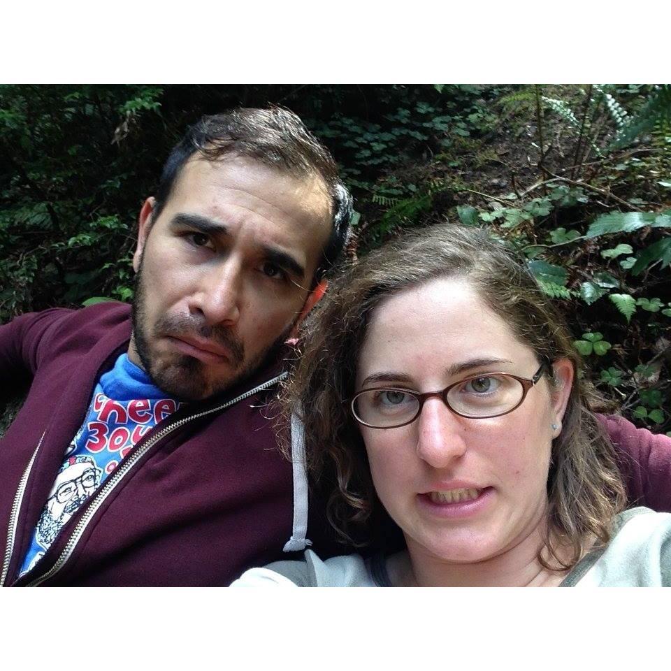 Right before Kevin's sneaky proposal in the Redwoods, September 2017