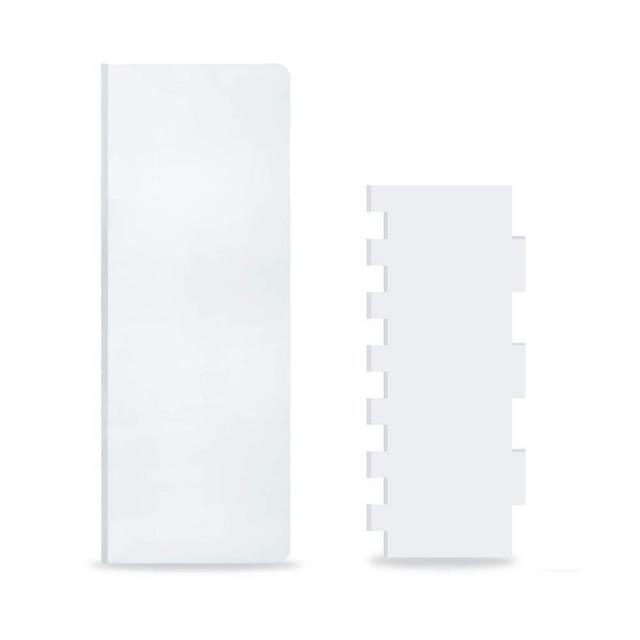 Cyantor 12 Inch Clear Large Acrylic Cake Scraper Smoother and 10 Inch Cake Scraper Stripes Cake Smoother, Acrylic Frosting Scraper - Icing Smoother for Cakes