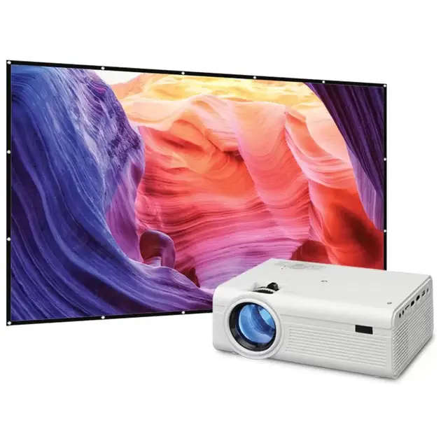 GPX Mini Projector with Screen Included