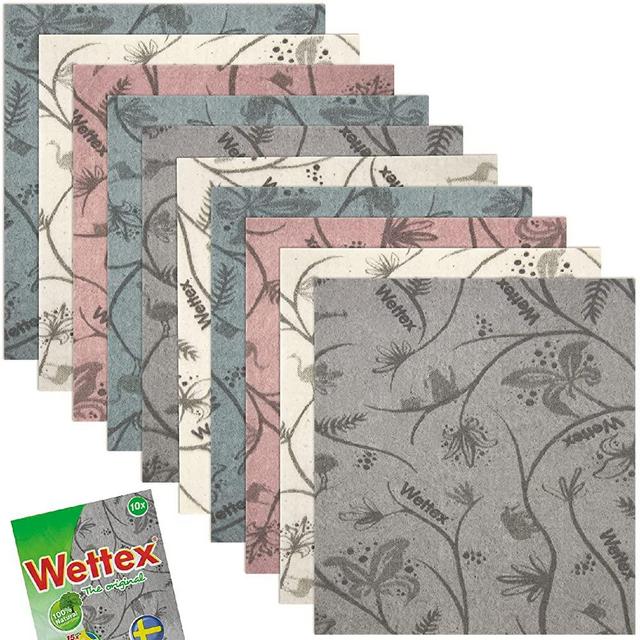 Wettex The Original 10-Pack Swedish Superabsorbent Dishcloth - Modern Limited Edition