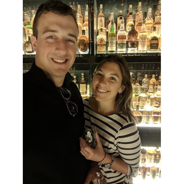 Yen discovers whisky - Scotch Whisky Experience (her future place of employment) - 2018