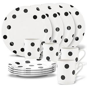 kate spade new york All in Good Taste™ Deco Dot 12-Piece Dinnerware Set