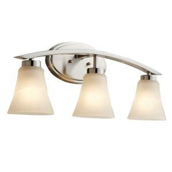 allen + roth Lyndsay 22.7-in 3 Light Satin Nickel Modern/contemporary Bathroom Vanity light