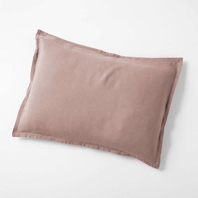 European Flax ®-Certified Linen Moody Mauve Standard Pilow Sham Cover