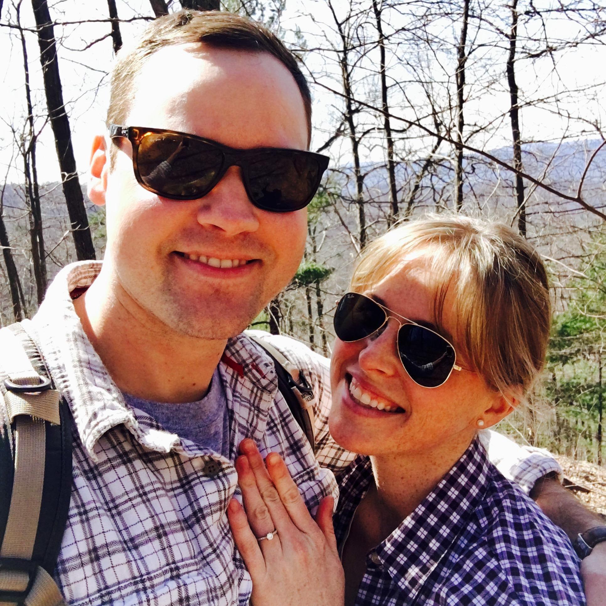 Proposal at Overall Falls, Shenandoah National Park - April 2017.