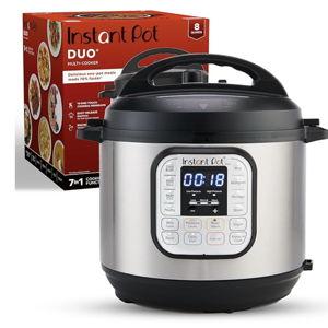 Instant Pot IP-DUO60, 6cuartos/1000W - Olla a presión multifunción 7 en 1, negro, acero inoxidable, (Stainless Steel, Black)