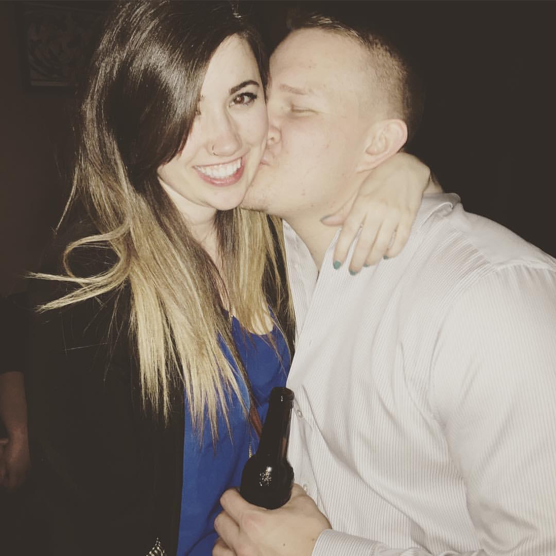 Our first picture ever! (At Drop, of course)