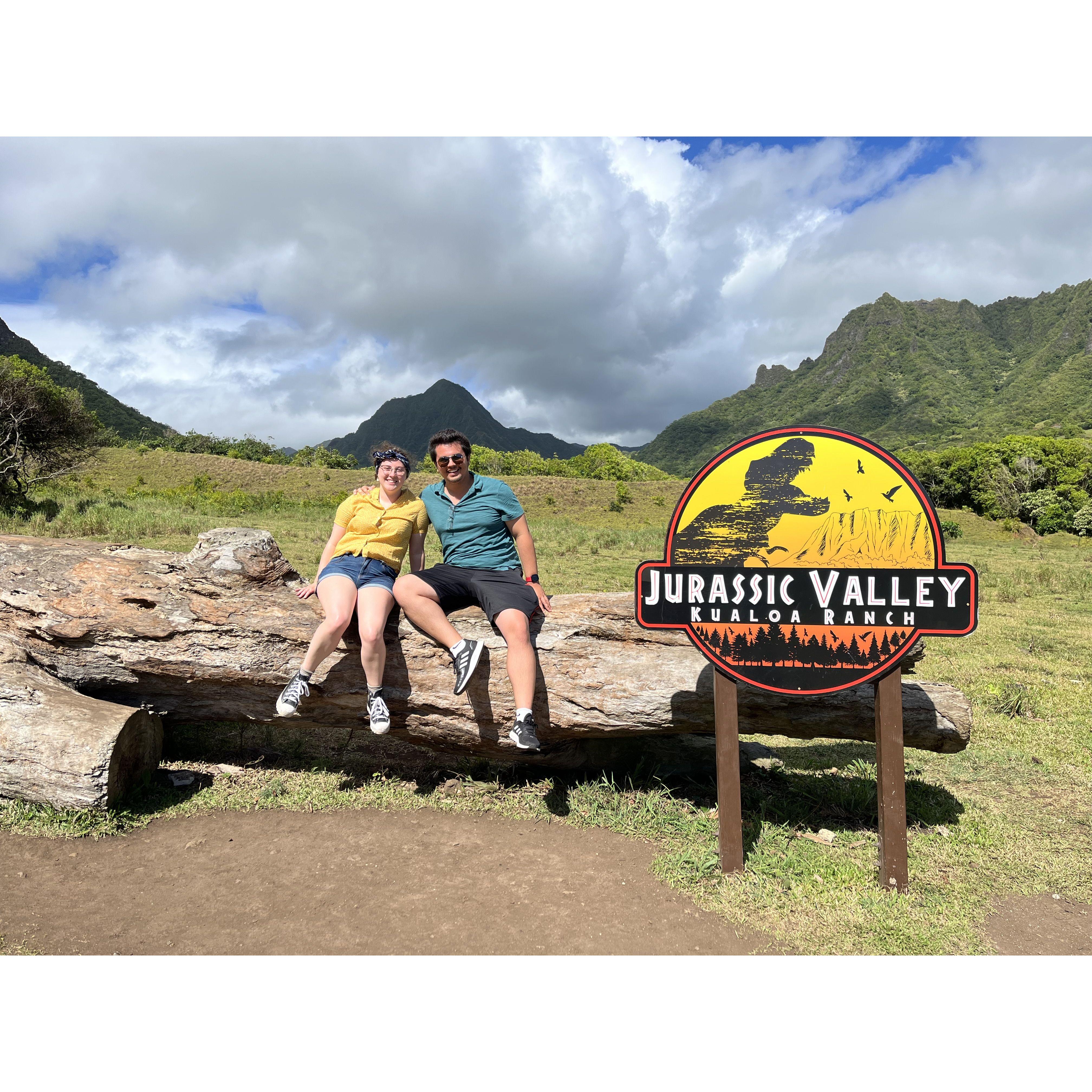 Visiting one of the locations used for Jurassic Park filming